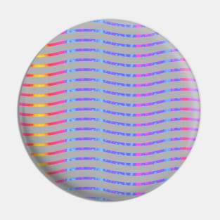 Wavy Lines Rainbow on Grey Pin