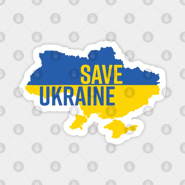 SAVE UKRAINE - PROTEST Magnet by ProgressiveMOB