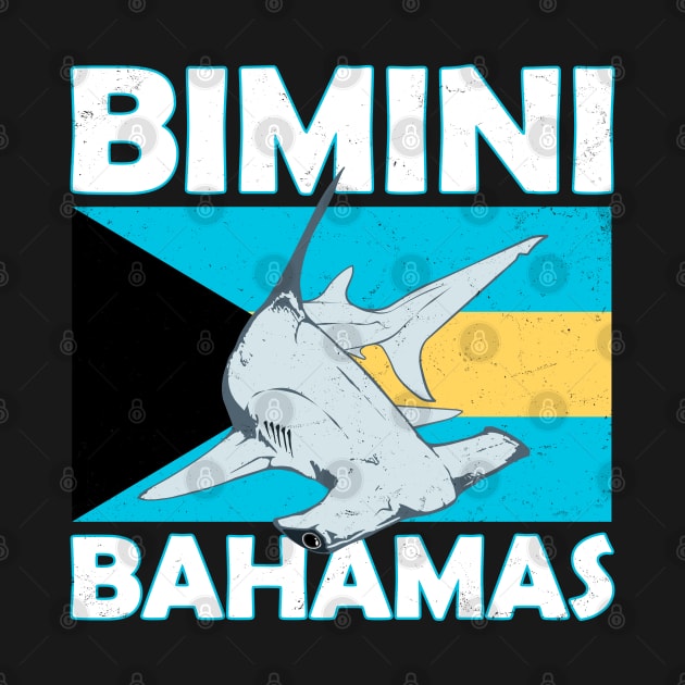 Hammerhead Shark Diving Bimini by NicGrayTees