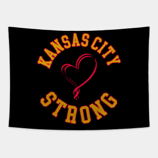 Kansas City Strong Heart Tapestry