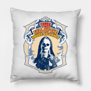 The Fall of the House of Usher Carla Gugino skull mask Pillow