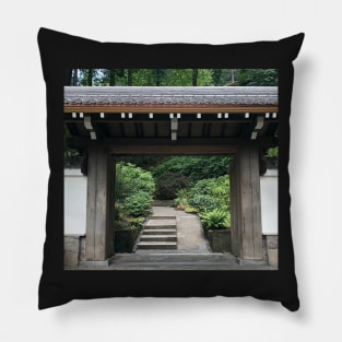 Enter The Gate of Peace and Gratitude Pillow