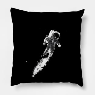 solitary astronaut floating Pillow