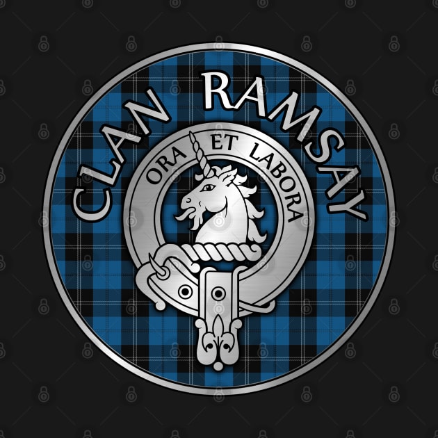 Clan Ramsay Crest & Hunting Tartan by Taylor'd Designs