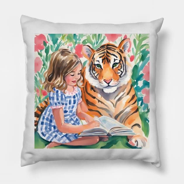 A Story, children illustration Pillow by SophieClimaArt