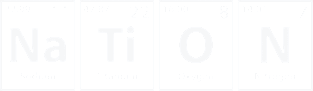 Nation (Na-Ti-O-N) Periodic Elements Spelling Magnet