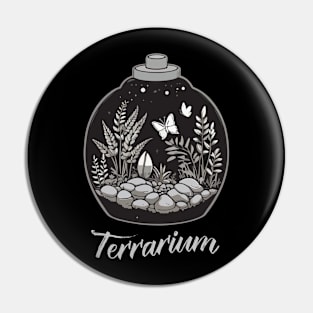 Monochromatic Terrarium Pin