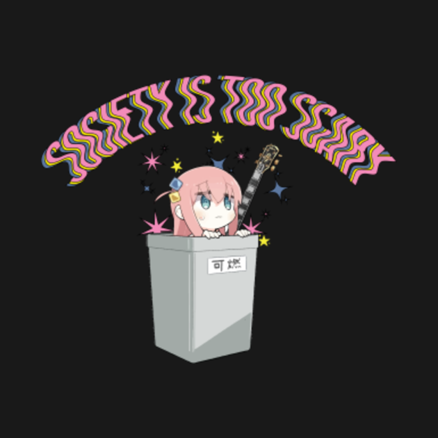 Bocchi the Rock_bocchi in trash can - Bocchi - T-Shirt | TeePublic