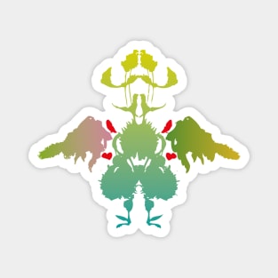 Rorschach Chicken Magnet