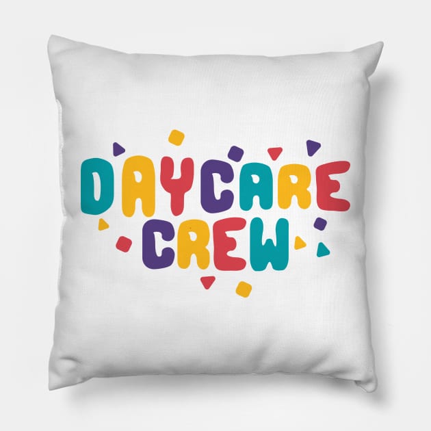 Daycare crew - colorful Pillow by Can Photo