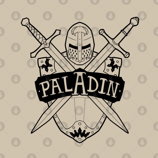 Paladin Class - Black Design by CliffeArts