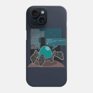 attack of the obsolete robot Phone Case