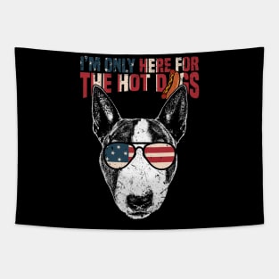 Bull Terrier Shirt Funny 4th of July Tapestry