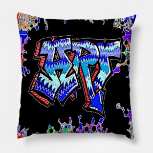 art graffiti by LowEndGraphics 23 Pillow