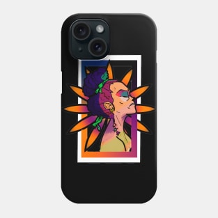 Lady in Flower Phone Case