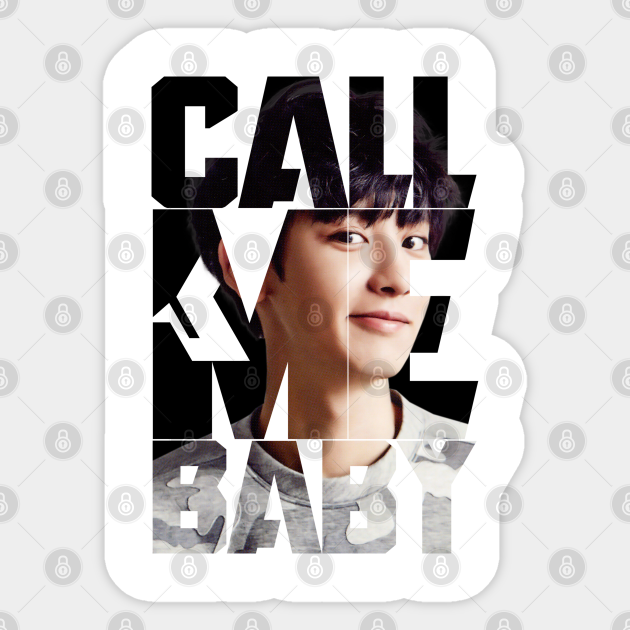 Exo Chanyeol Call Me Baby Typography Exo Chanyeol Call Me Baby Typography Autocollant Teepublic Fr