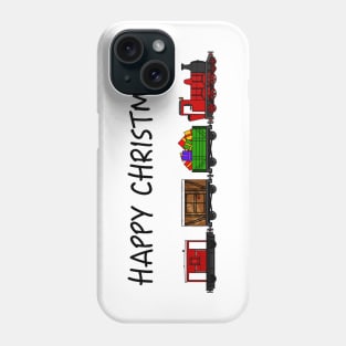 Christmas 2020 Steam Train Locomotive and Festive Wagons Phone Case