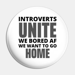 Introverts Unite Pin