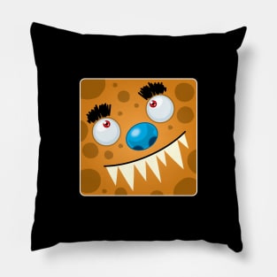 Orange Monster Pillow