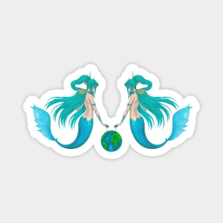 Earth Tones Mermaid Faries Magnet