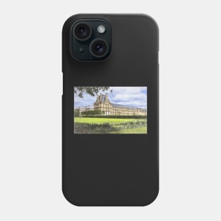 Lovre Palace From The Tuileries Phone Case