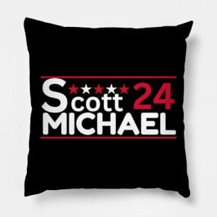 Michael Scott 2024 Election Parody Threat Level Midnight Pillow