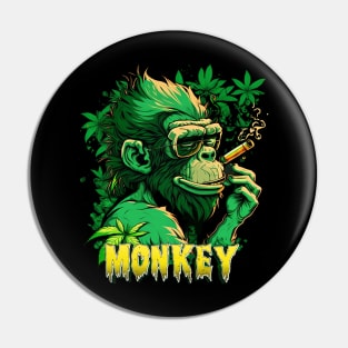 Monkey Lover Pin