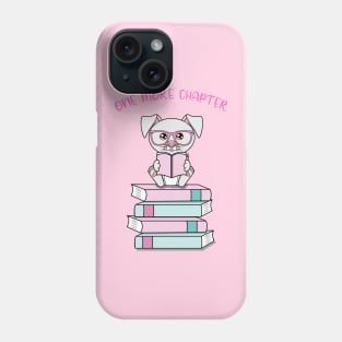 One more chapter, cute dog reading Phone Case