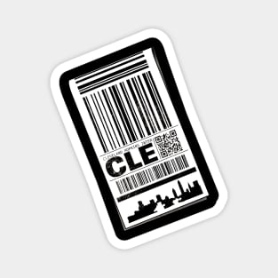 CLE Luggage Tag Magnet