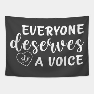 Everyone Deserves a Voice Tapestry