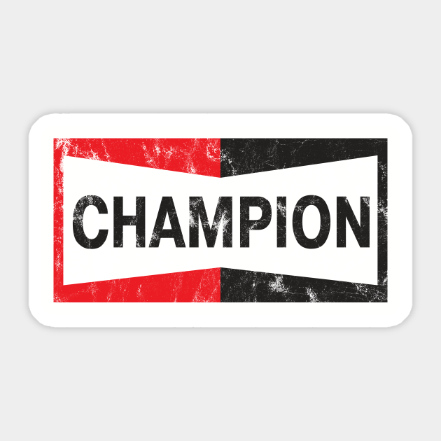 Champion Spark Plugs - Once Upon A Time In - Sticker | TeePublic AU