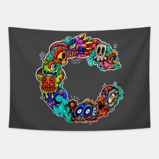 doodle monster C Tapestry