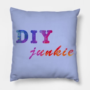 diy junkie rainbow colorful Pillow