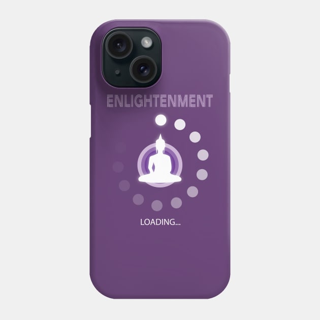 Enlightenment Meditation Yoga Phone Case by Cosmic Dust Art