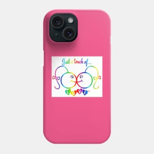 Just A Touch of LOVE - LGBTQIA+ Females - Vertical - Front Phone Case