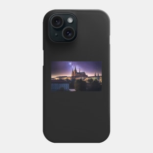 Prague Castle (Prazsky hrad), Czech Republic at night Phone Case