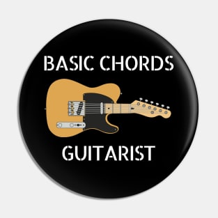 Basic Chords Guitarist Three Frets T-Style Guitar Maple Pin