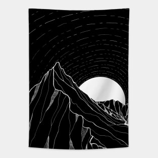 Lines of the white moon Tapestry