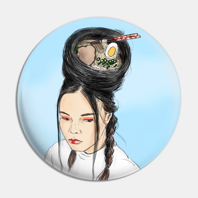 Ramen Girl Pin by extrahotchaos