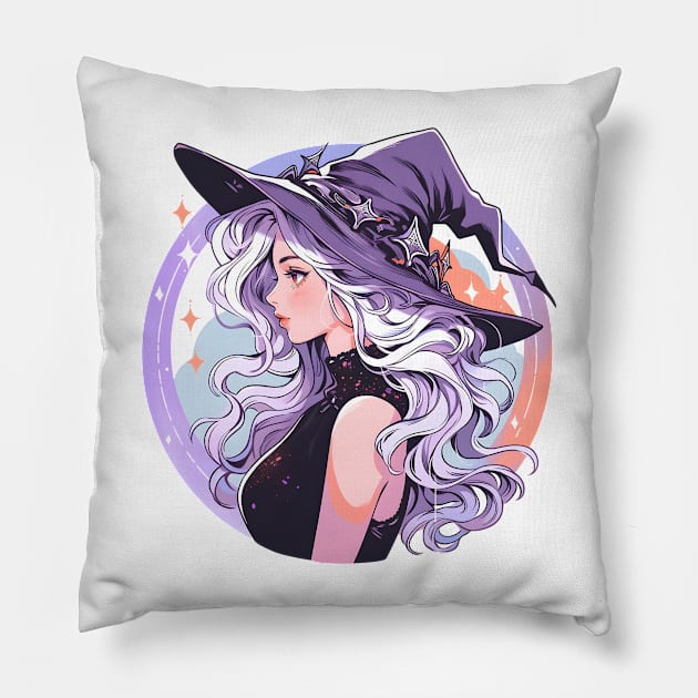 Young Witch Pillow by UKnowWhoSaid