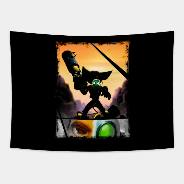 Ratchet & Clank - Strips Horizon Tapestry by Domadraghi