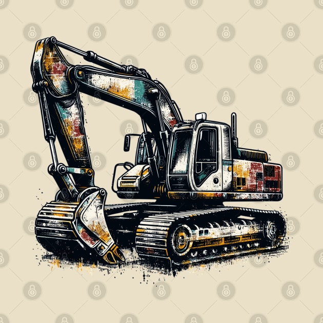 Excavator by Vehicles-Art