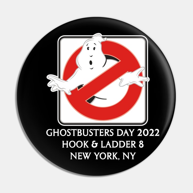 Ghostbusters Day 2022 (White Text) - Buffalo Ghostbusters Pin by Buffalo Ghostbusters