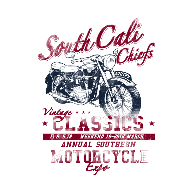 Disover South Cali Chiefs - Motorcycle - T-Shirt