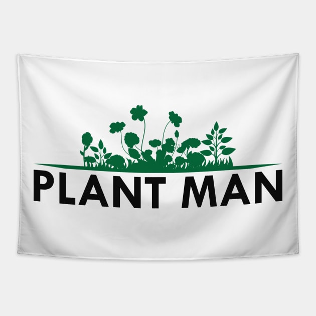 Plant Man Tapestry by KC Happy Shop