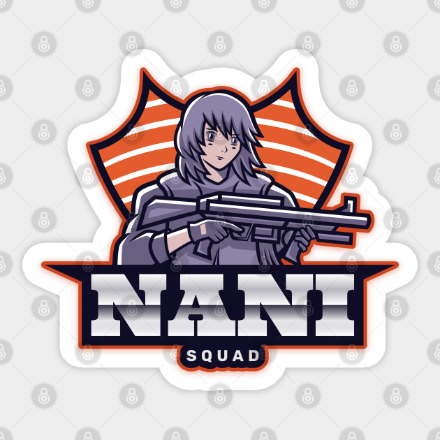 Gun Gril Kawaii Anime Girl From Nani Squad Anime Style Sticker Teepublic