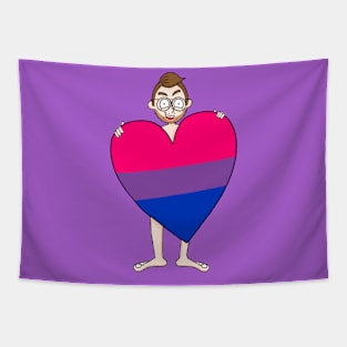 Bi Pride Heart Tapestry