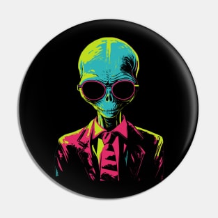 Funny UFO Alien Gifts Men Women Kids Funny Sunglasses Alien Pin