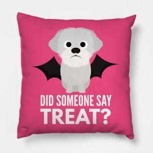 Coton de Tulear Halloween Trick or Treat Pillow