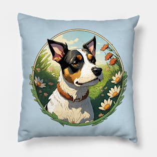 Jack Russell Terrier Garden Pillow